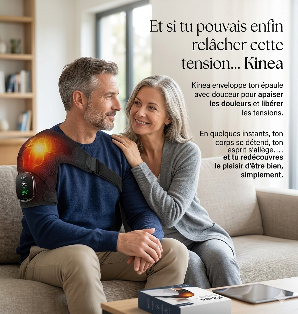 Kinea - Attelle de massage chauffant sans fil