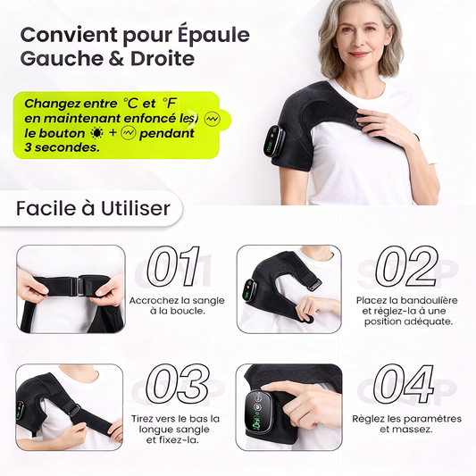 Kinea - Attelle de massage chauffant sans fil